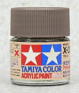 TAMIYA 壓克力系水性漆 10ml 青銅色 X-33